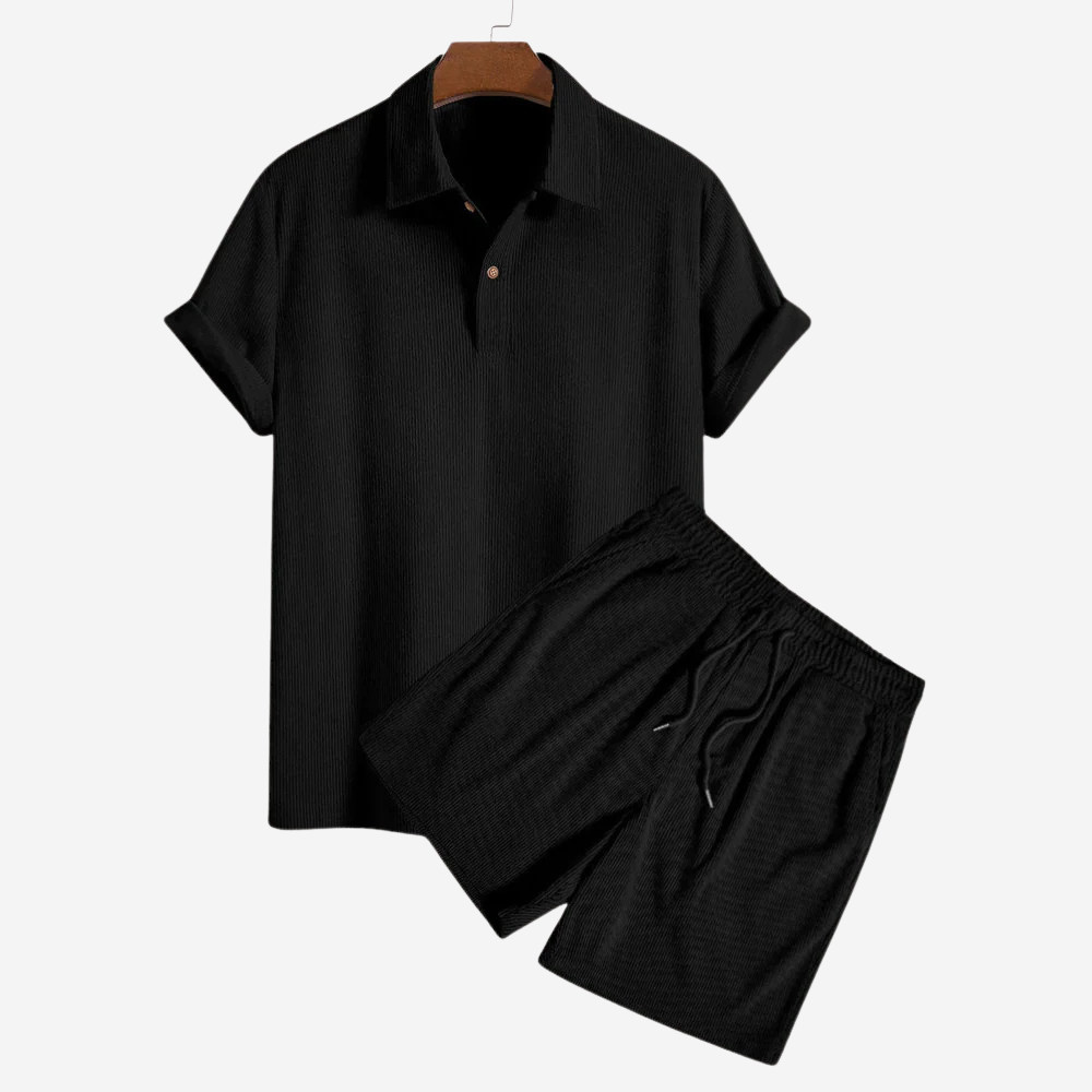 Bushii | Zomerset Heren Katoen – Shirt en Korte Broek