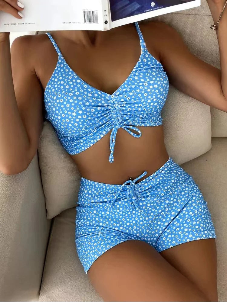 Bushii | Bloemrijke Bikini Dames Kleurrijk Design En Comfortabele Pasvorm