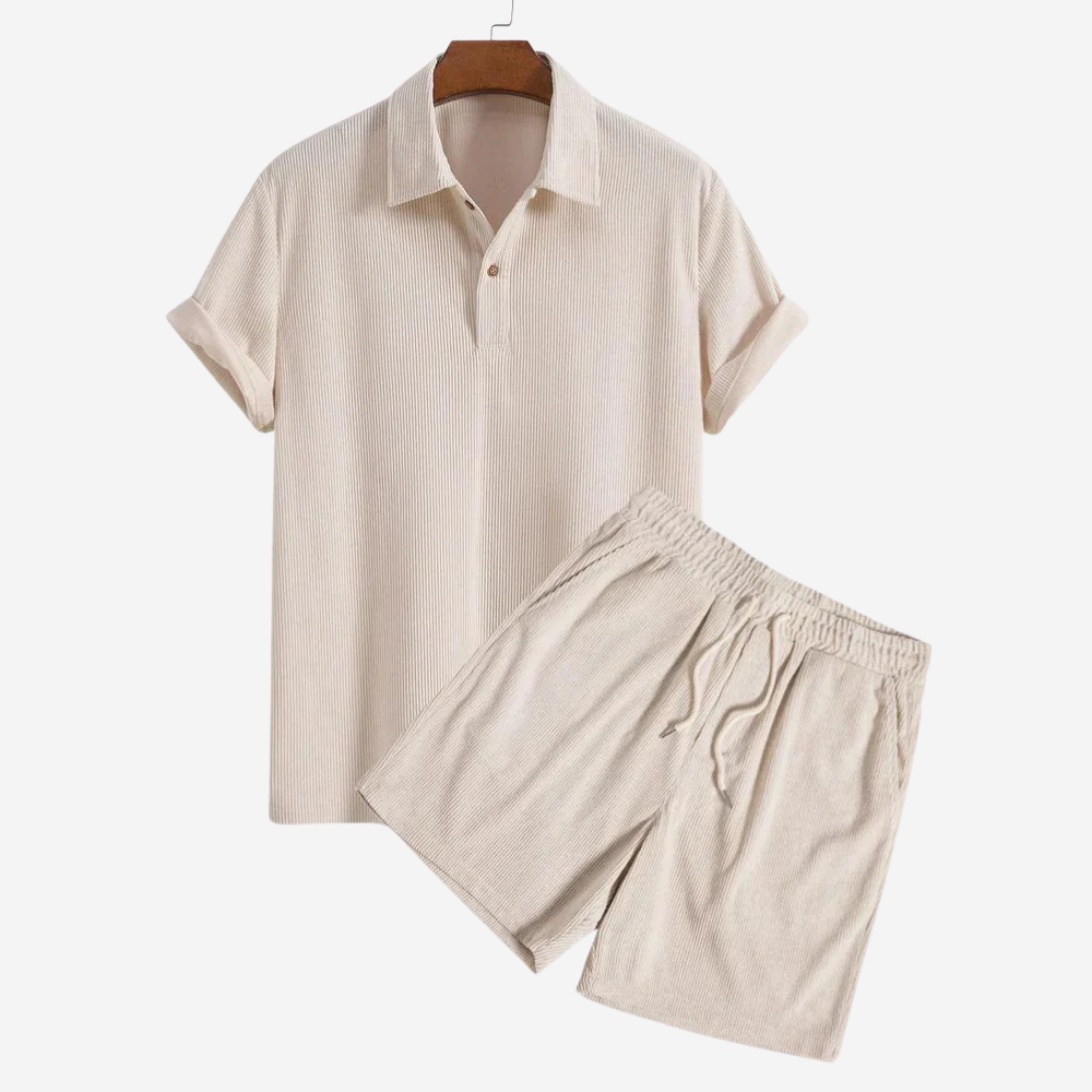 Bushii | Zomerset Heren Katoen – Shirt en Korte Broek