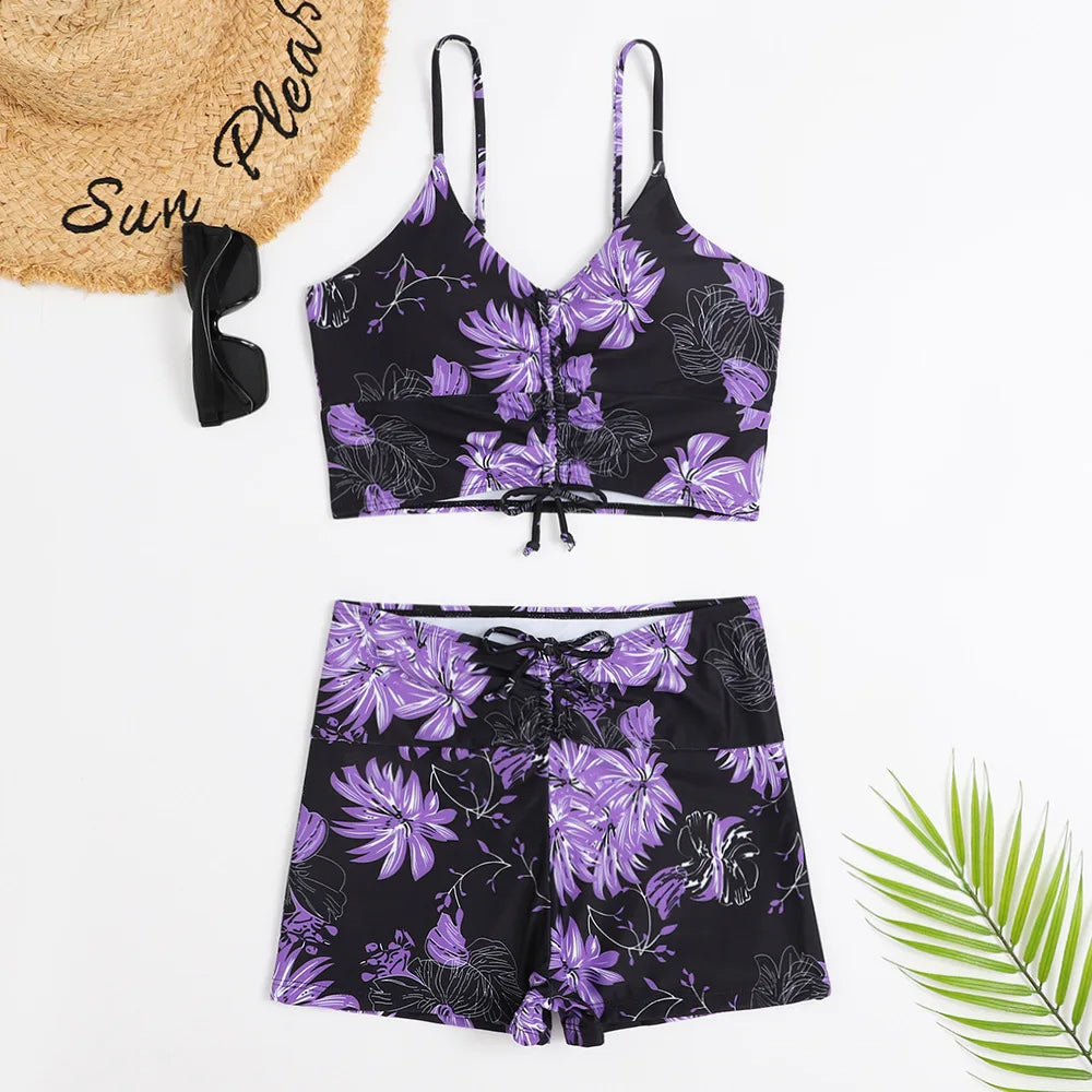 Bushii | Bloemrijke Bikini Dames Kleurrijk Design En Comfortabele Pasvorm