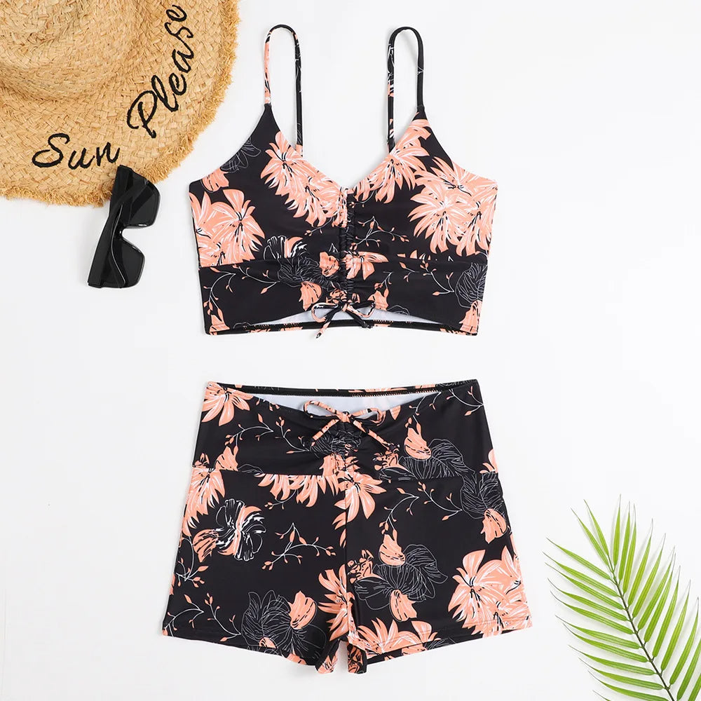 Bushii | Bloemrijke Bikini Dames Kleurrijk Design En Comfortabele Pasvorm