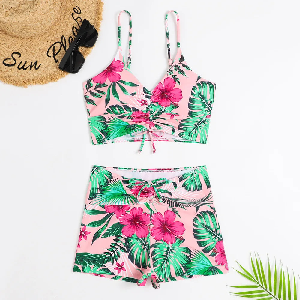 Bushii | Bloemrijke Bikini Dames Kleurrijk Design En Comfortabele Pasvorm