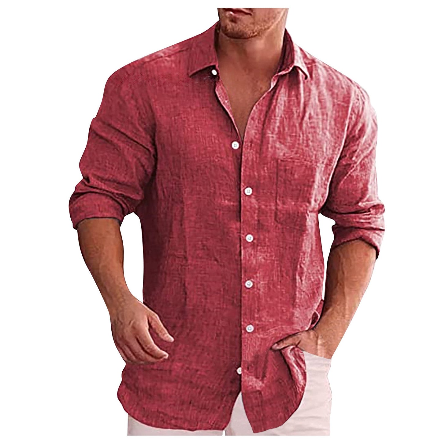Bushii | Linnen Casual Herenoverhemd