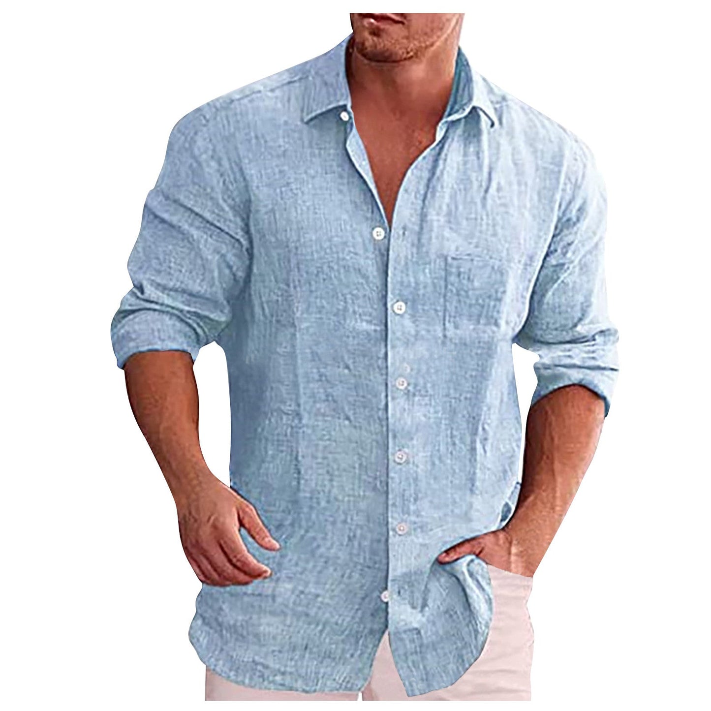 Bushii | Linnen Casual Herenoverhemd
