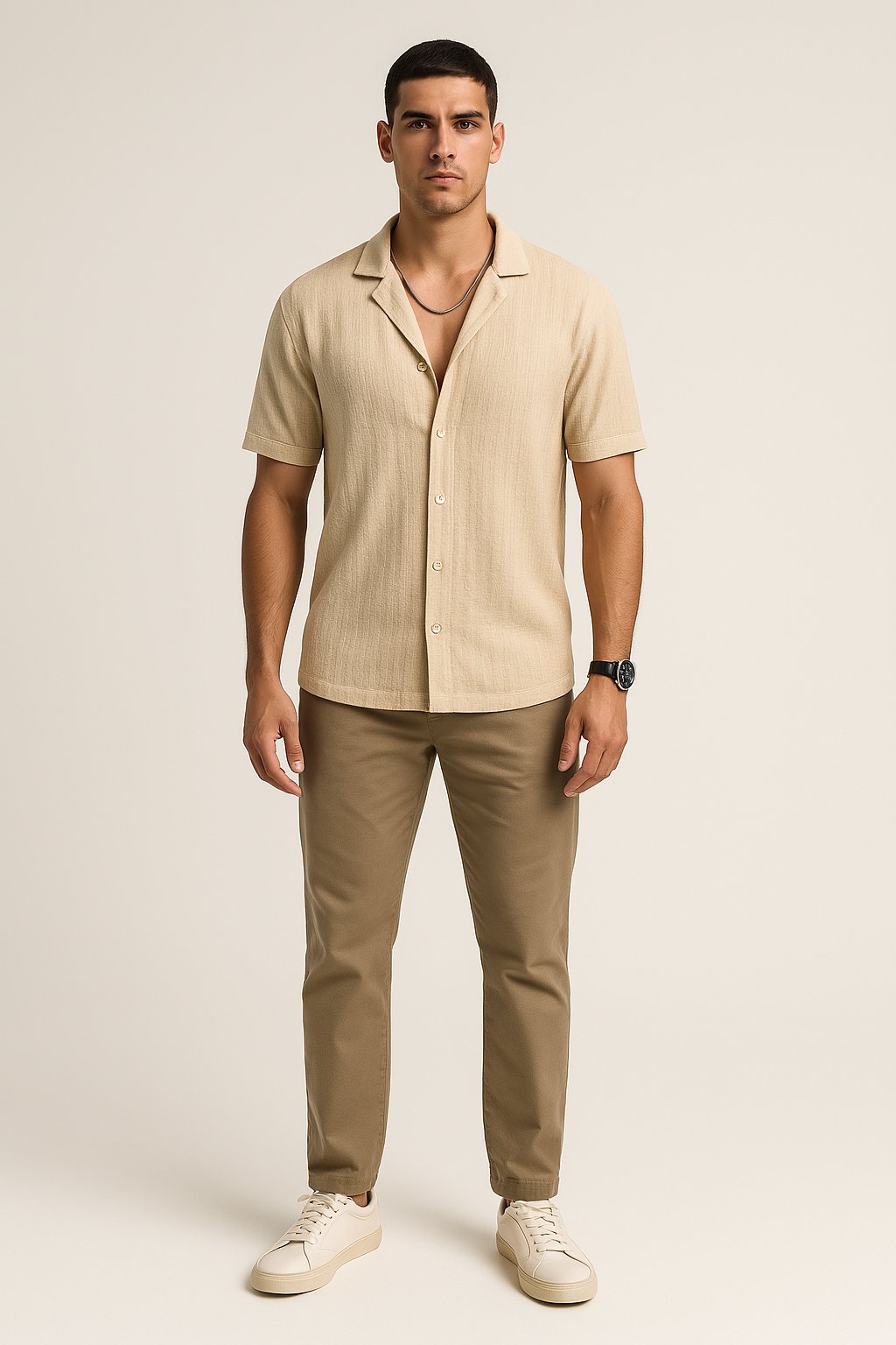 Bushii | Men's Summer Linnen Overhemd