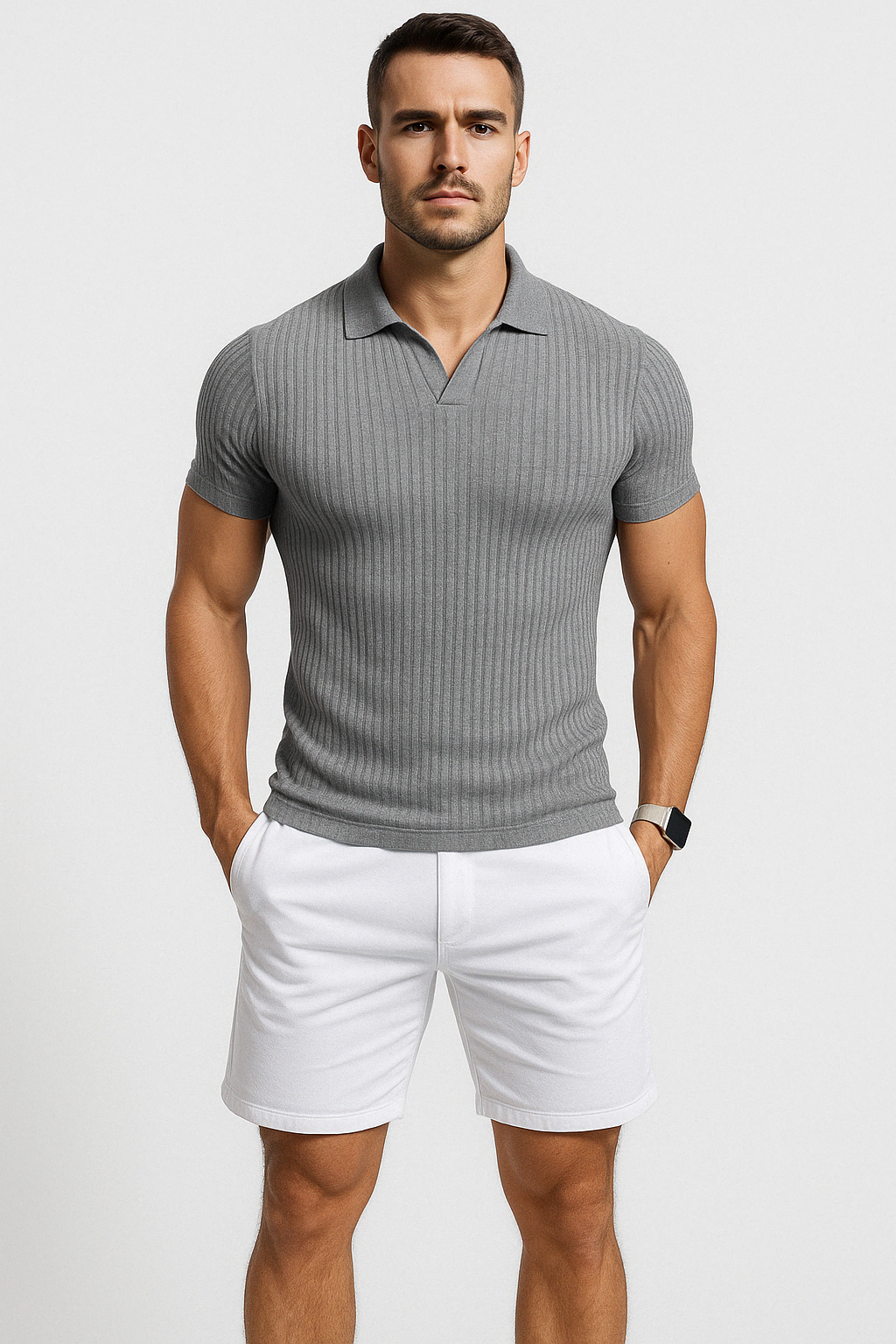 Bushii | Heren Getailleerd Poloshirt