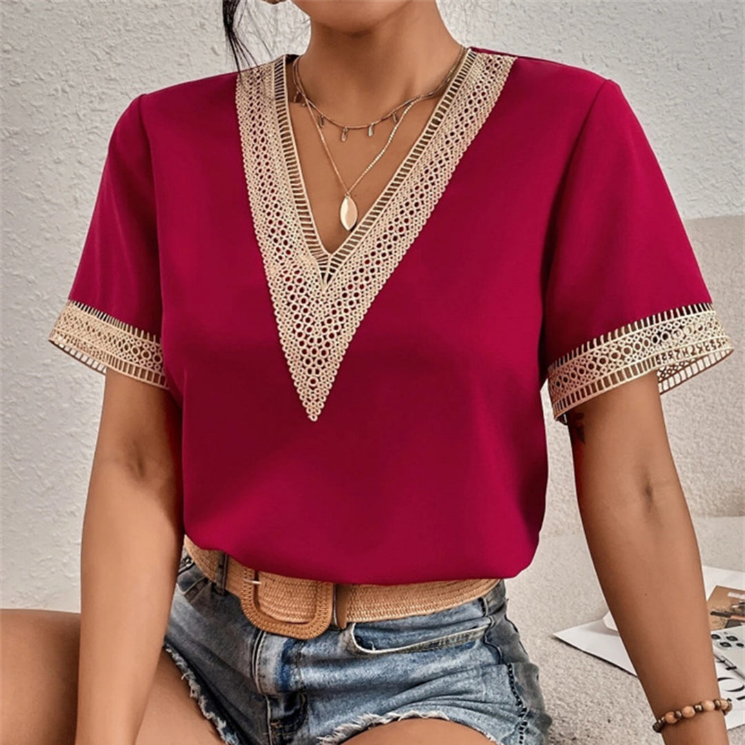 Bushii | V-Hals T-Shirt Dames