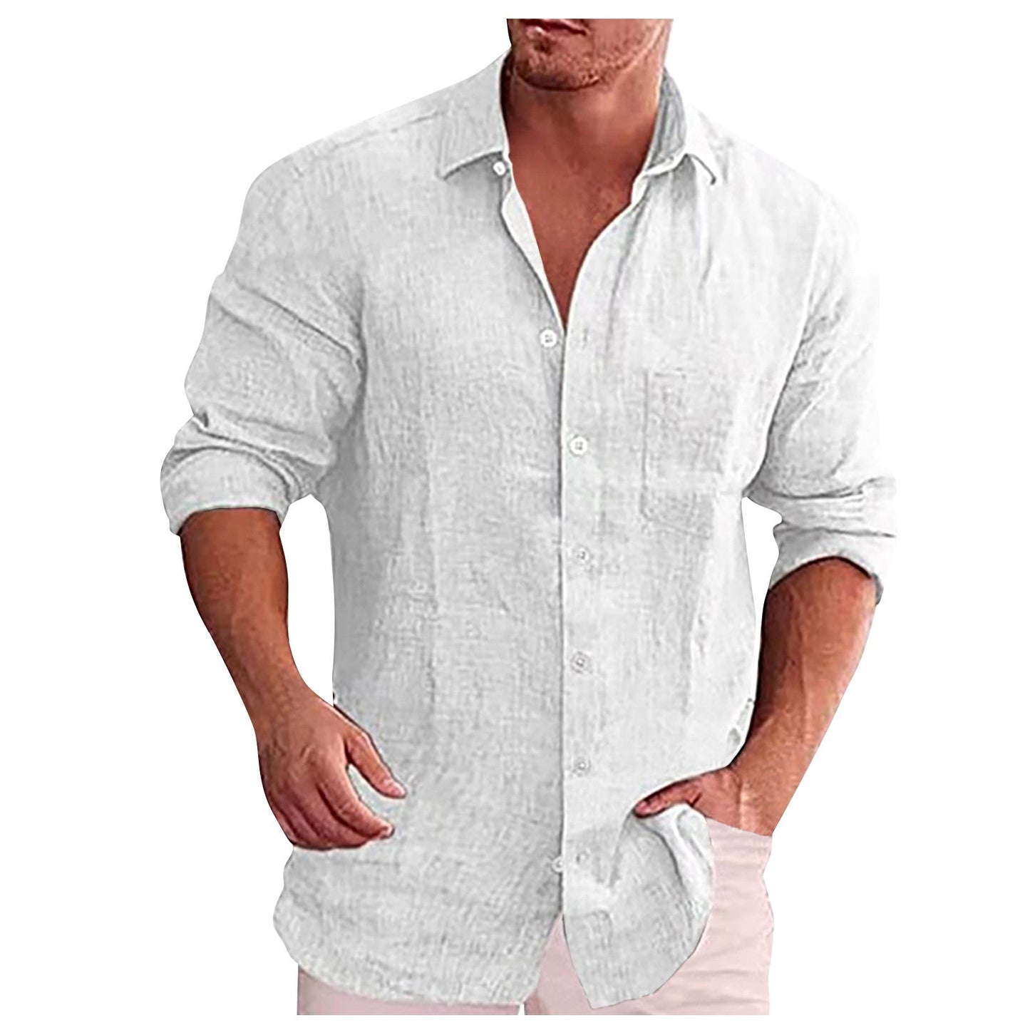 Bushii | Linnen Casual Herenoverhemd