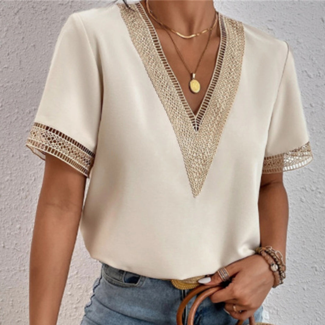 Bushii | V-Hals T-Shirt Dames