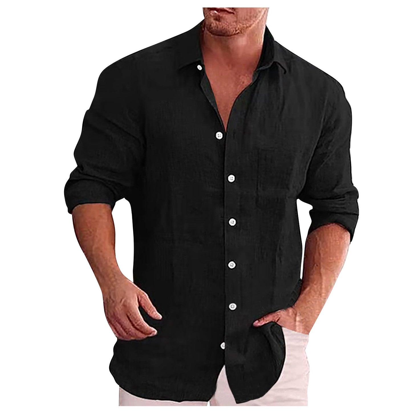 Bushii | Linnen Casual Herenoverhemd