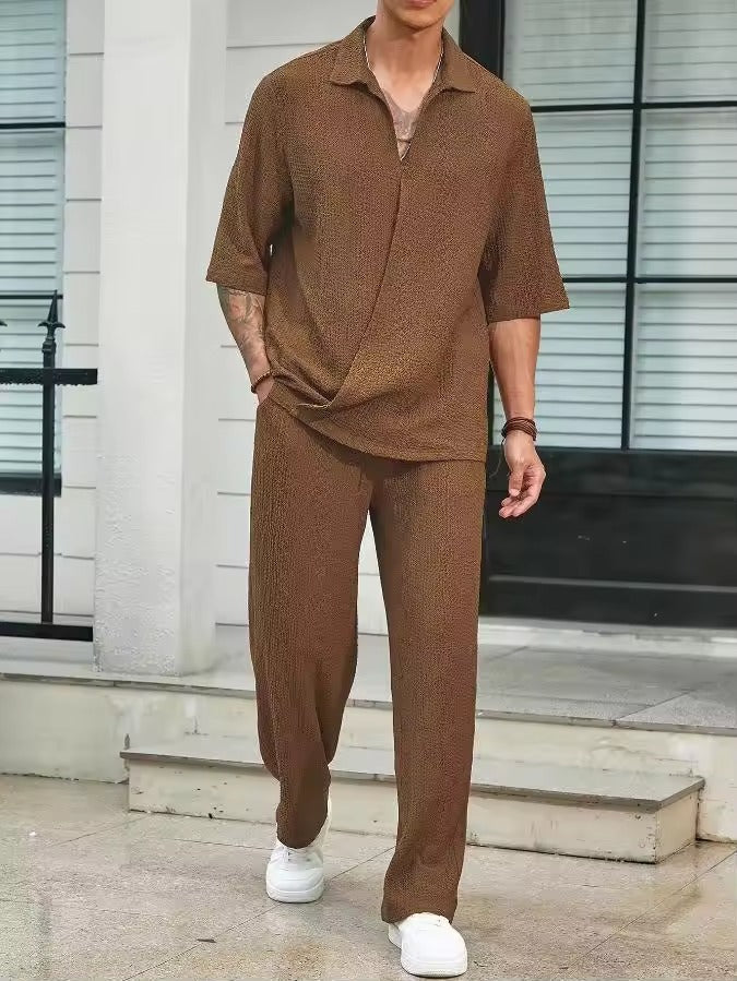 Bushii | Zomerse Heren Set – Luchtig Linnenlook