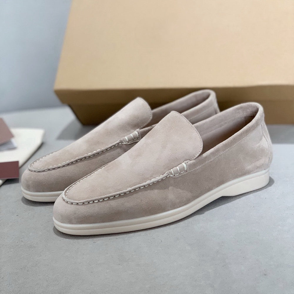Bushii | Heren Loafers Suède Klassiek Zwart Minimalistisch