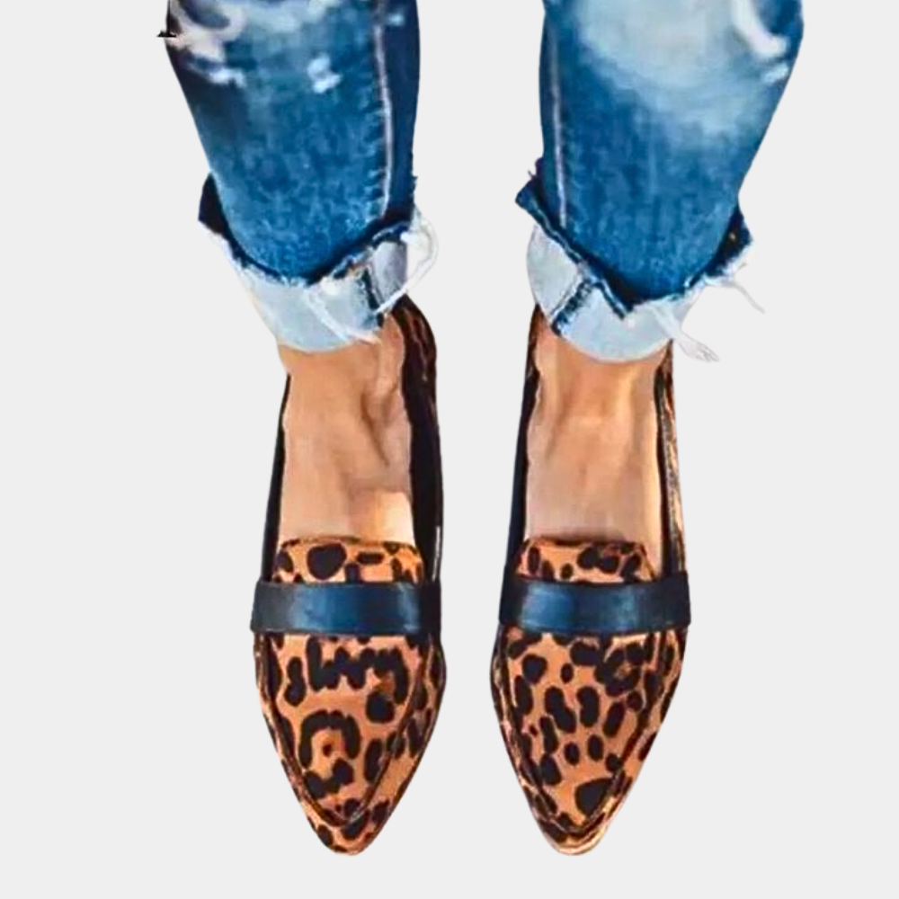 Bushii | Zwarte Instappers Dames Suèdelook Comfortabel Loafers
