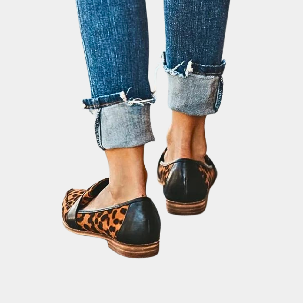 Bushii | Zwarte Instappers Dames Suèdelook Comfortabel Loafers