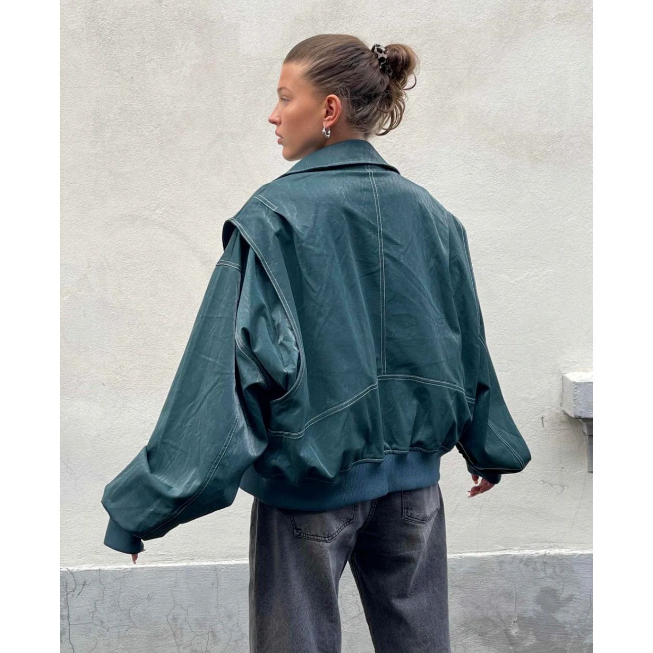 Bushii | Leren bomberjack - Vintage en weerbestendig