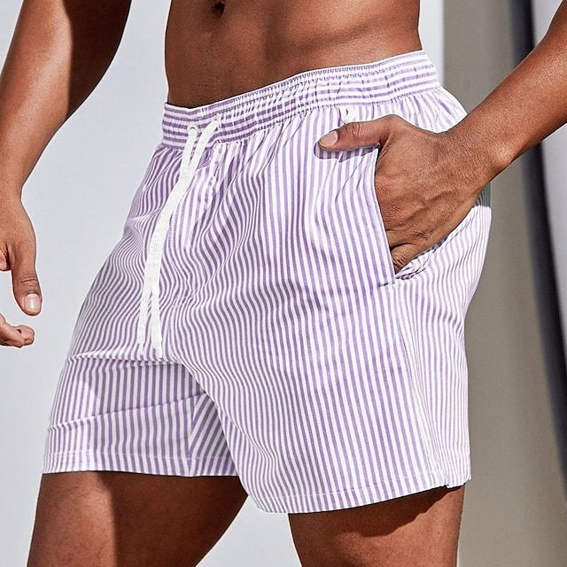 Bushii | Klassieke gestreepte boardshorts