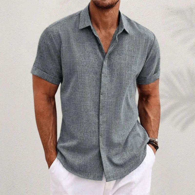 Bushii | Stijlvol Korte Mouwen Heren Shirt