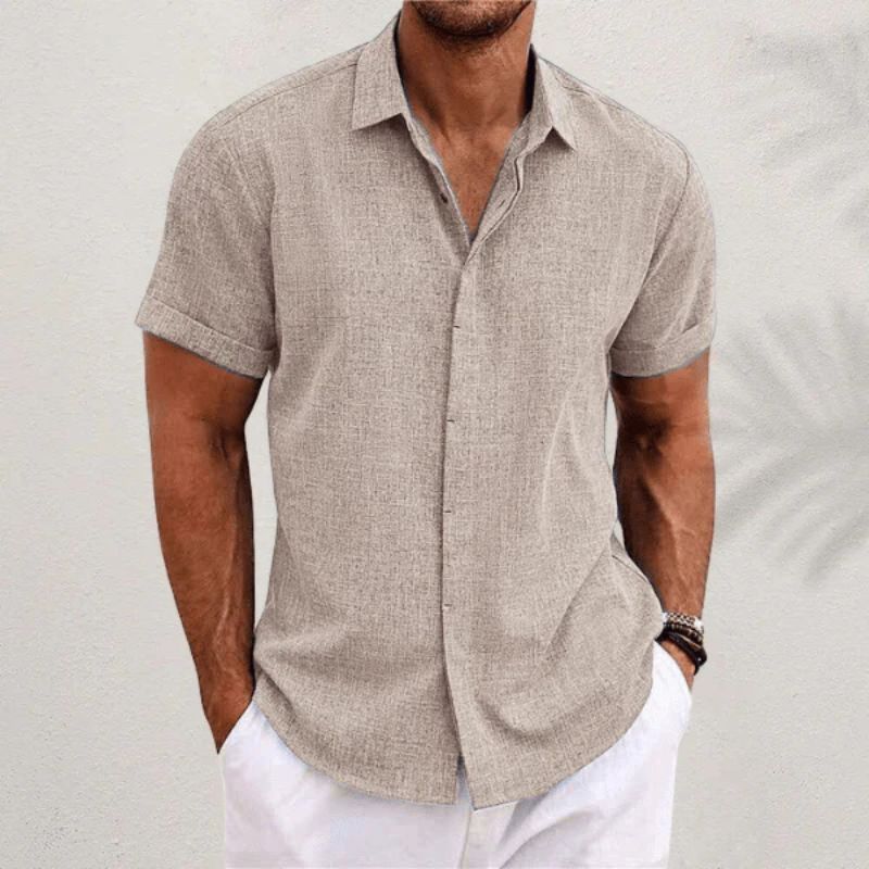 Bushii | Stijlvol Korte Mouwen Heren Shirt
