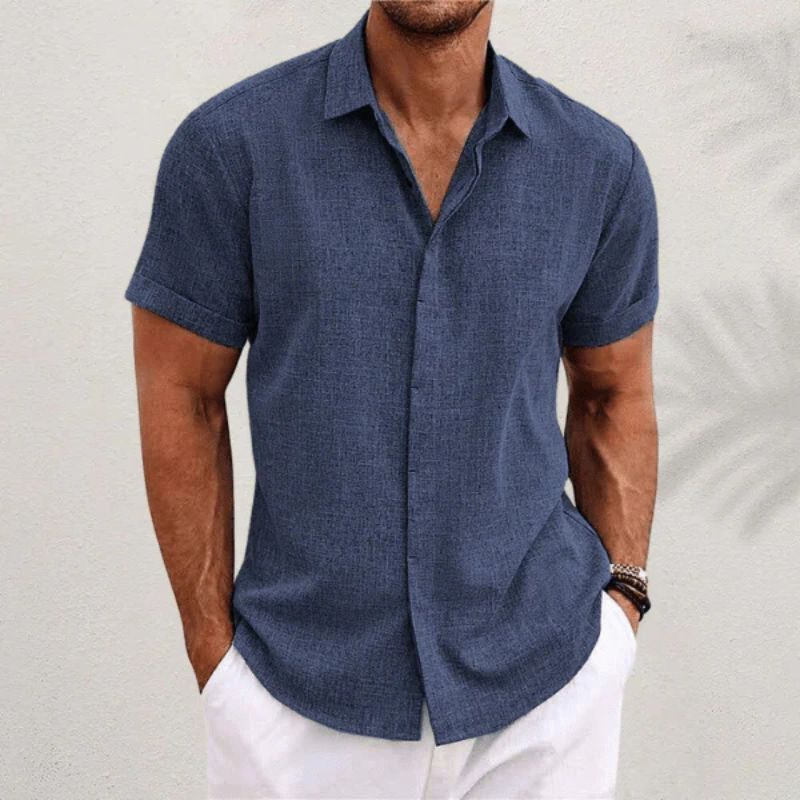 Bushii | Stijlvol Korte Mouwen Heren Shirt