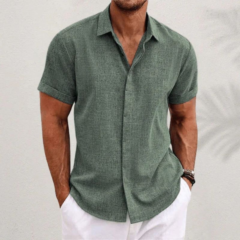 Bushii | Stijlvol Korte Mouwen Heren Shirt