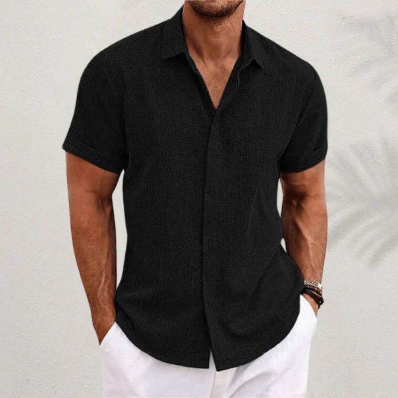 Bushii | Stijlvol Korte Mouwen Heren Shirt