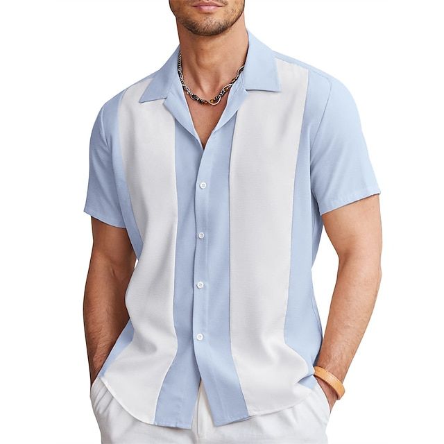 Bushii | Zomers Heren Shirt met Korte Mouwen