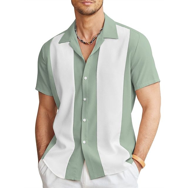 Bushii | Zomers Heren Shirt met Korte Mouwen