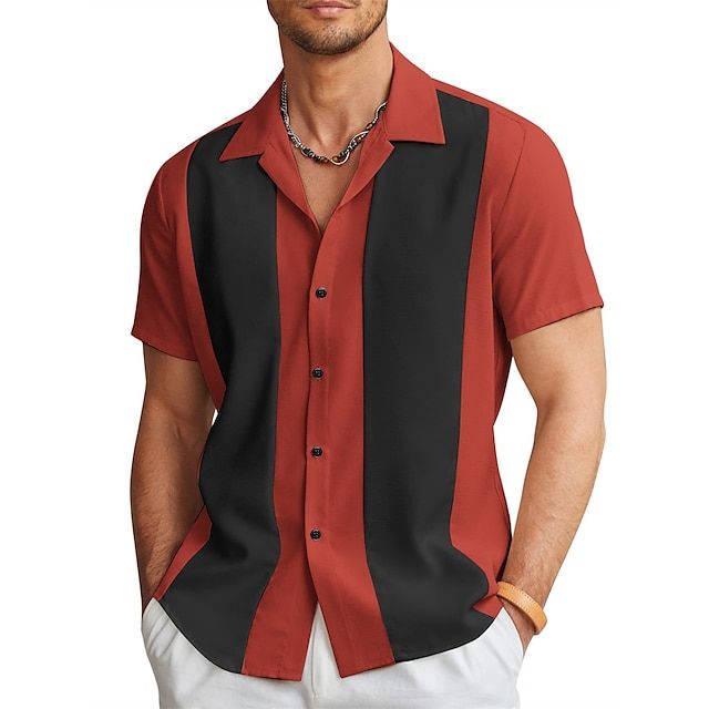 Bushii | Zomers Heren Shirt met Korte Mouwen