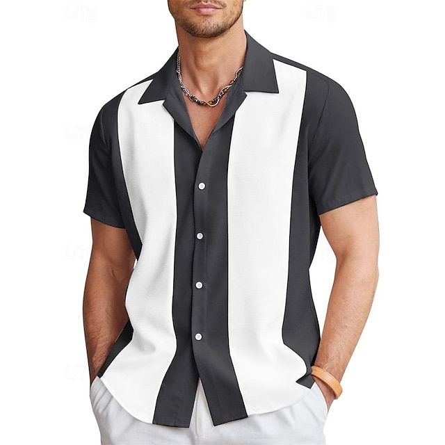 Bushii | Zomers Heren Shirt met Korte Mouwen