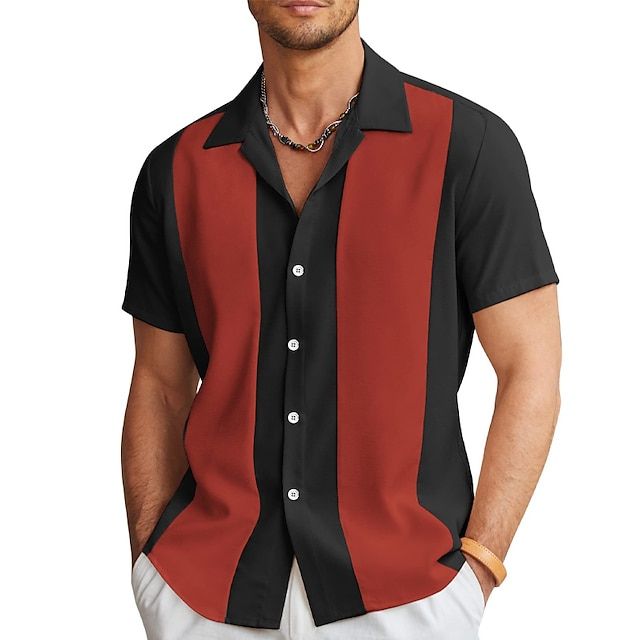 Bushii | Zomers Heren Shirt met Korte Mouwen