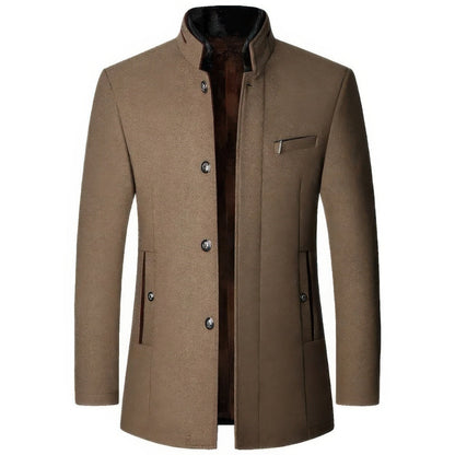 RIKO |  Heren Kasjmier Winter Trenchcoat Jas
