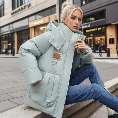CELINE | Luxe Winterjas met Capuchon en Dikke Vulling