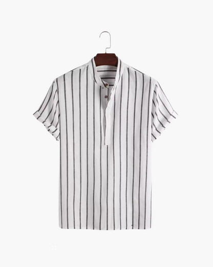 HUGO | Marineblauw Gestreepte Polo voor Heren – Stijlvol en Comfortabel