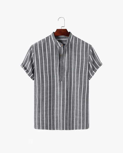 HUGO | Marineblauw Gestreepte Polo voor Heren – Stijlvol en Comfortabel