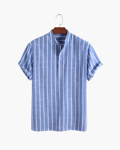 HUGO | Marineblauw Gestreepte Polo voor Heren – Stijlvol en Comfortabel