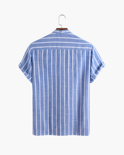 HUGO | Marineblauw Gestreepte Polo voor Heren – Stijlvol en Comfortabel