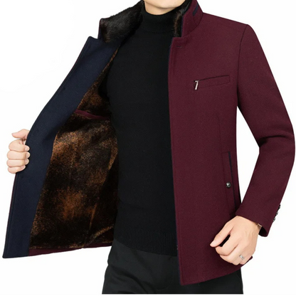 RIKO |  Heren Kasjmier Winter Trenchcoat Jas
