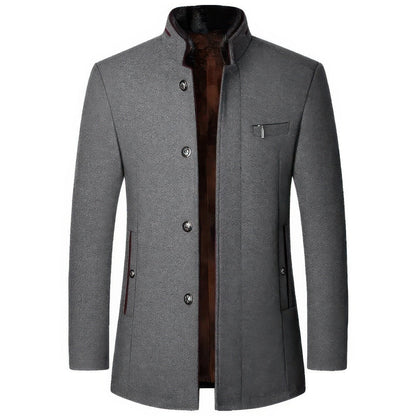 RIKO |  Heren Kasjmier Winter Trenchcoat Jas