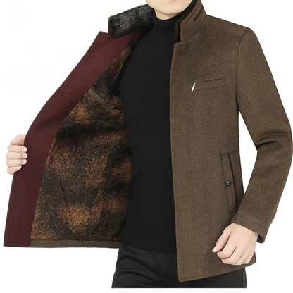 RIKO |  Heren Kasjmier Winter Trenchcoat Jas