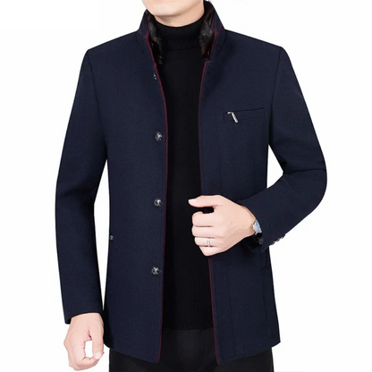 RIKO |  Heren Kasjmier Winter Trenchcoat Jas