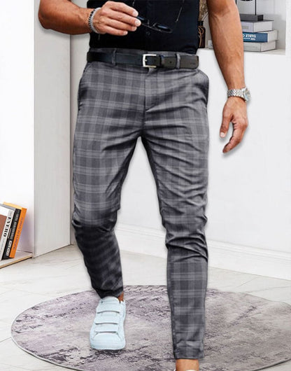 GERTE | Geruite Chino Broek voor Heren