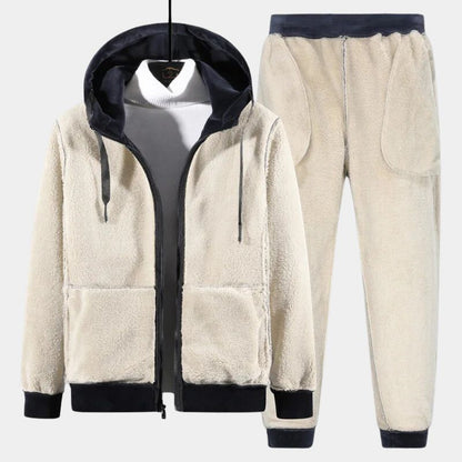 CEDER | Klassiek fleece gevoerd warm trainingspak voor heren