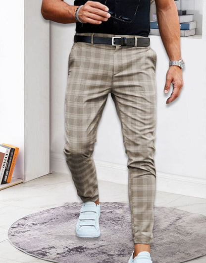GERTE | Geruite Chino Broek voor Heren