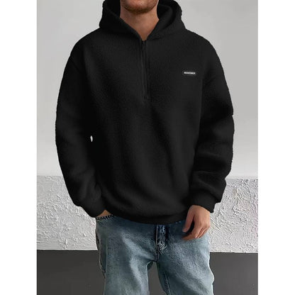 MARTIN | Knusse Fleece Trui met Capuchon