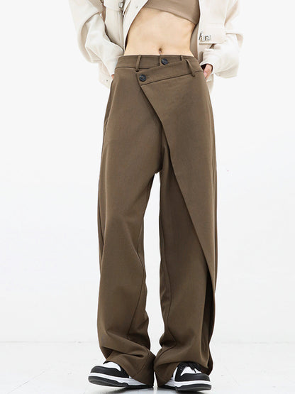NOVI | Trendy Asymmetrische Wijde Broek
