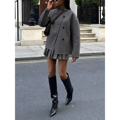 ELENA | Oversized Damesjas met Knoopsluiting