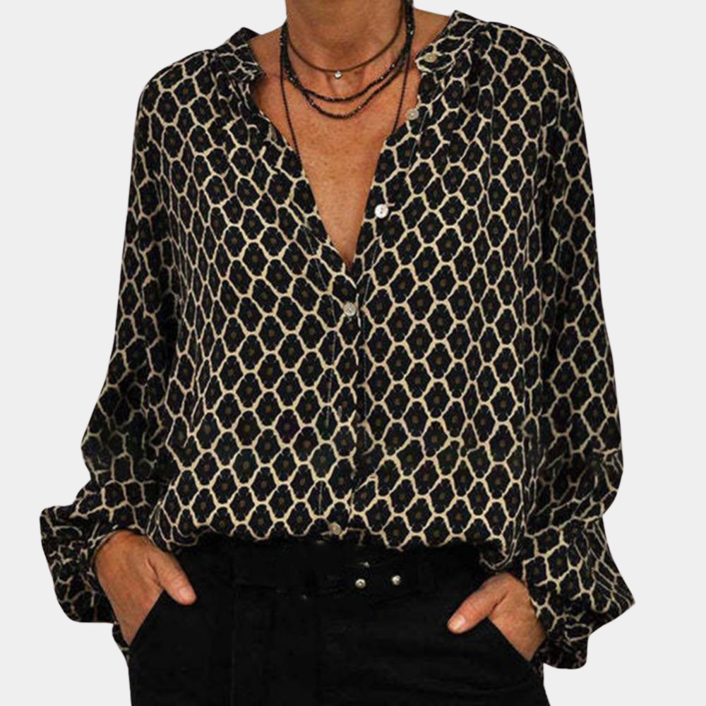 Bushii | Zomerse Dames Blouse met Patronen