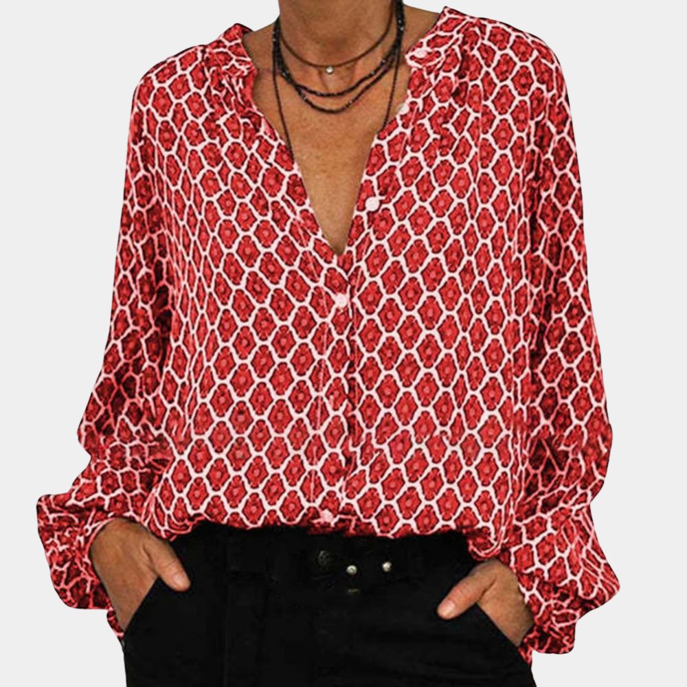 Bushii | Zomerse Dames Blouse met Patronen