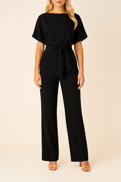 Bushii | Dames Jumpsuit – Elegante Zomerlook Met V-Hals En Knoopdetail