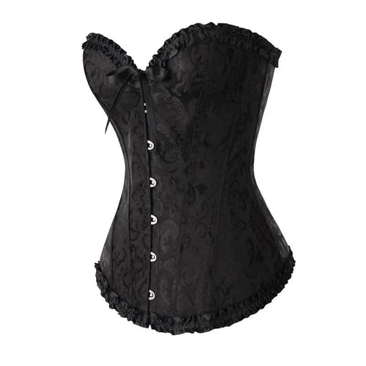 Bushii | Dames Strapless Kanten Korset Bloemenpatroon